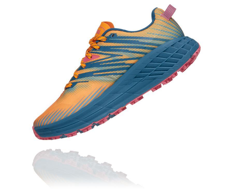 Hoka One One Speedgoat 4 Trailskor Dam - Blå - SWTAL-6973